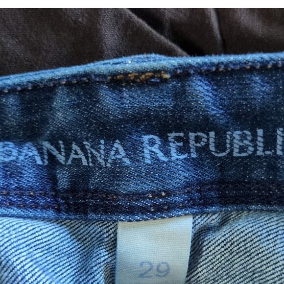 Banana Republic Jeans Womens 29 Blue Skinny Dark Wash Preppy Y2K Retro Stretch - Picture 5 of 8